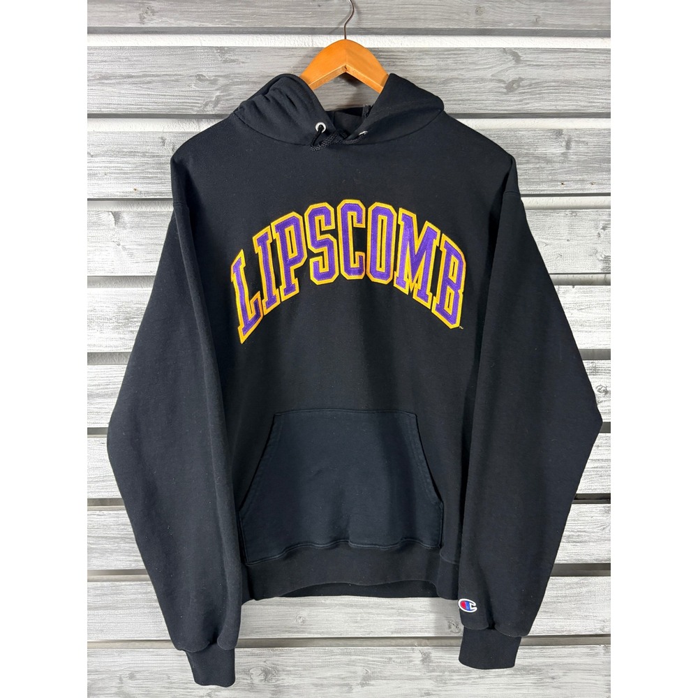 Champion Lipscomb University Hoodie Sweatshirt Black Mens Medium M Embroidered